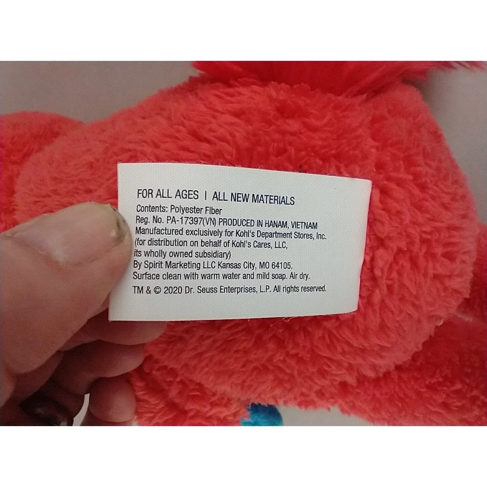 Kohls‎ Cares Dr Seuss Fox in Socks Plush Orange Blue Stuffed Animal Toy 15 Inch